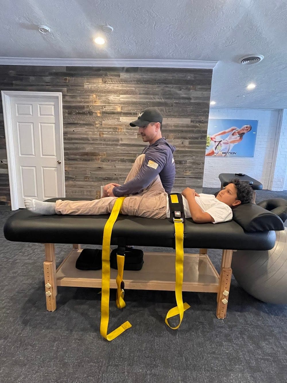 Assisted stretching session at InMotion Wellness Studio Augusta