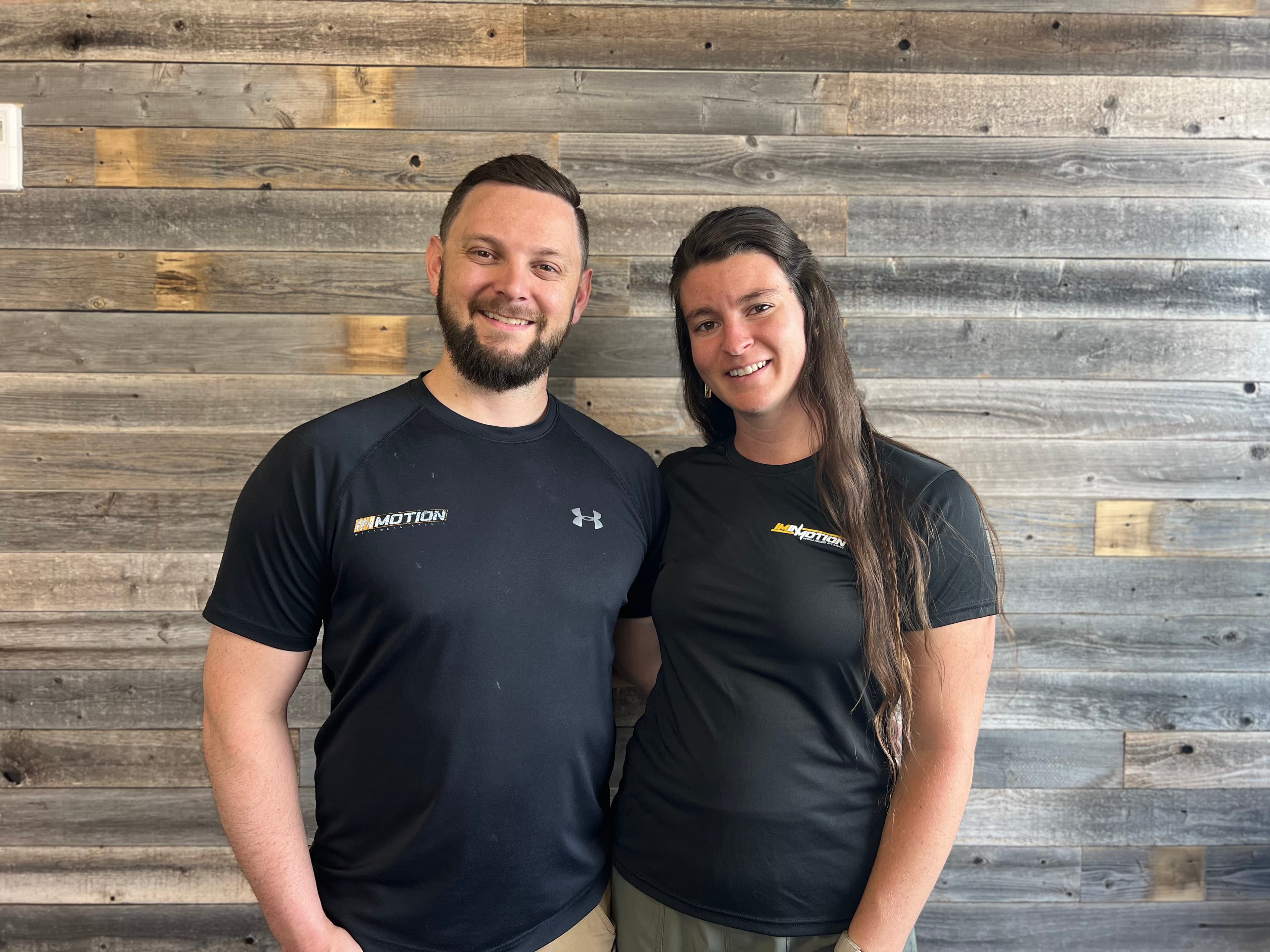 Lydia & Brandon Raborg at InMotion Wellness Studio Durango